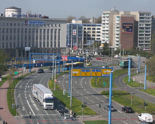 Chemnitzer Neoklassizismus am Bankgebäude Falkeplatz