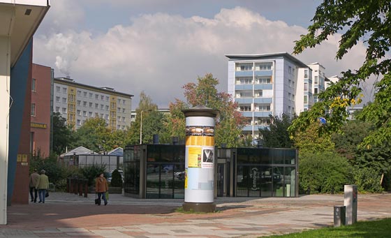 Richtig umbaut und durchwachsen zeigt sich manches Plattenareal in Chemnitz von seiner guten Seite.