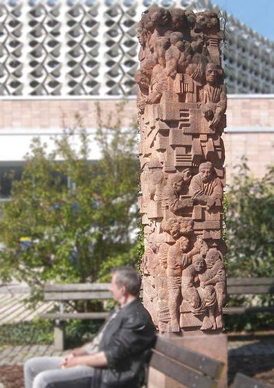 Wissenschaft Produktivkraft von Wieland Förster am Stadthallenpark, Chemnitz