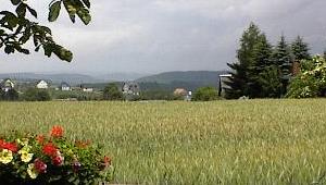 Chemnitz, Ausblick vom Goldnen Hahn nach Augustusburg